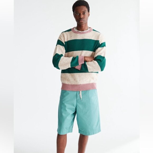 Urban Outfitters Washed Oversized Fit Chino Short New Slate Aqua Turquoise Small - Picture 3 of 8